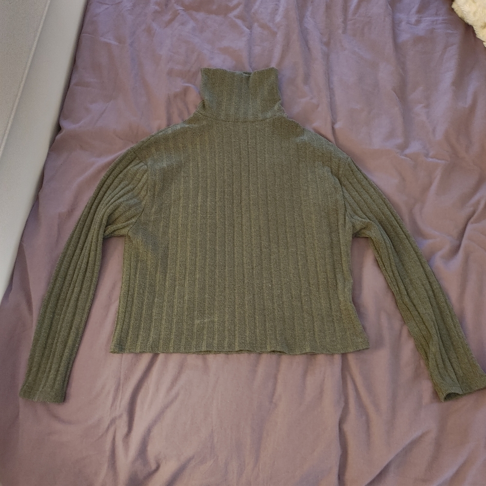 Olive Green Olivia Rae Turtleneck Sweater size small